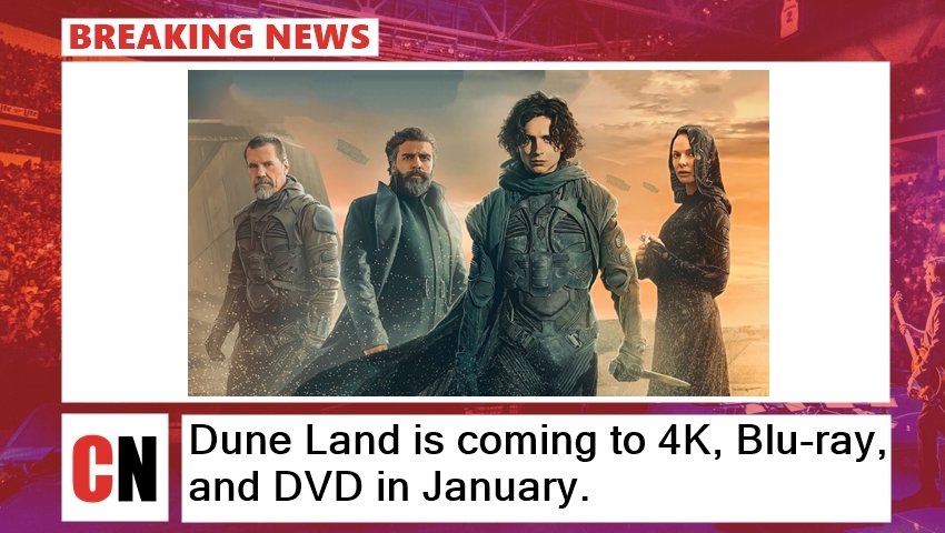 Dune Land is coming to 4K, Blu-ray, and DVD in January