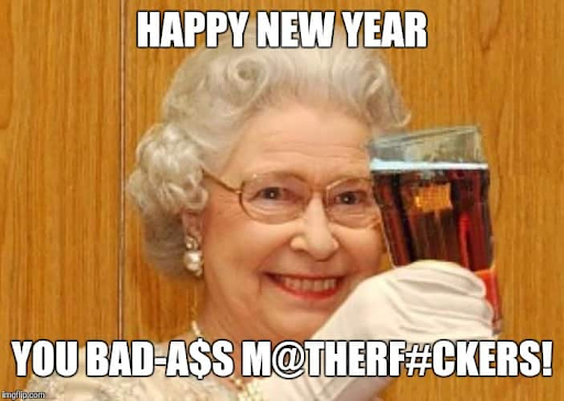 Happy New Year 2022 Memes from the Queen
