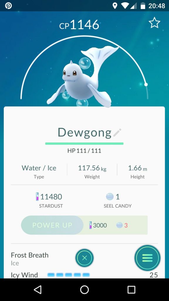 Pokémon Go Dewgong