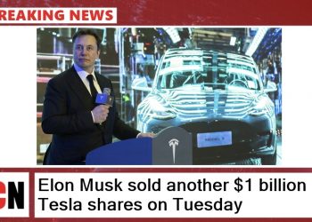 Elon Musk sold another $1 billion in Tesla shares on Tuesday