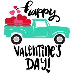 Happy Valentine's Day with Truck